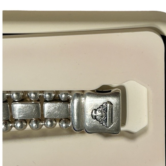 Lagos Smart Caviar Sterling Silver 38mm 40mm Apple Watch Bracelet - Picture 9 of 11